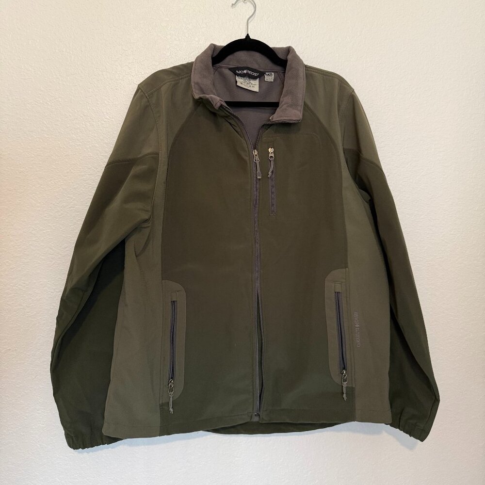 Black Diamond Full Zip Jacket Size Men's XL Forest Green Outdoor Ski Snow